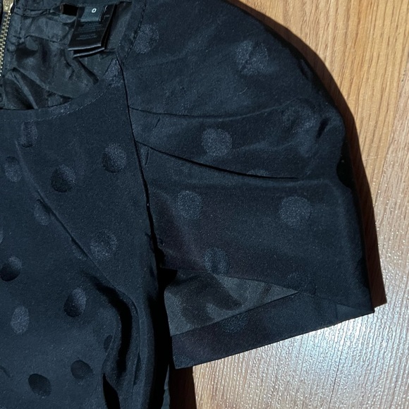 MARC BY MARC JACOBS Woman’s Black polka dot peplum top blouse - Picture 15 of 16